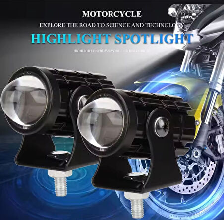 E Bike Led Far Elektrikli Scooter Farı Elektrikli Motosiklet E Bisiklet Far 12v-80v-Uyumlu 2 Adet