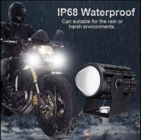 E Bike Led Far Elektrikli Scooter Farı Elektrikli Motosiklet E Bisiklet Far 12v-80v-Uyumlu 2 Adet
