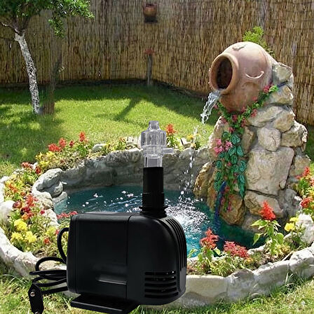 Süs Havuzu Motoru Sump Motor Şelale Motor 2 metre Yüksekliğe Su Yükseltebilir