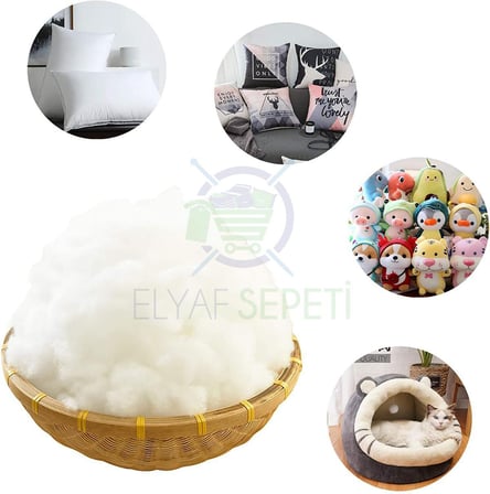 ELYAF SEPETİ 2 KG SİLİKON İNCİ ELYAF VAKUMLU AMBALAJINDA