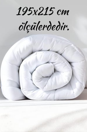 Microfiber Çift Kişilik Yorgan Kapitone Yıkanabilir Mevsimlik Mikrofiber Yorgan 195x215 cm