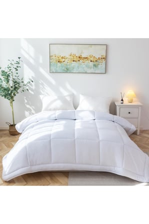 Microfiber Tek Kişilik Yorgan Kapitone Yıkanabilir Mevsimlik Microfiber Yorgan 155x215 cm