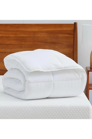 Microfiber Yorgan Yastık Seti 1 Mevsimlik Microfiber Tek Kişilik Yorgan + 1 Adet Silikon Yastık