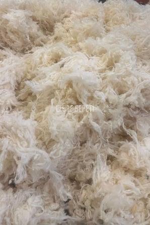1 Kg 100% L Yıkanmış Taranmamış Saf Merinos Kuzu Yünü