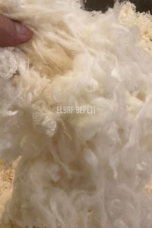 1 Kg 100% L Yıkanmış Taranmamış Saf Merinos Kuzu Yünü