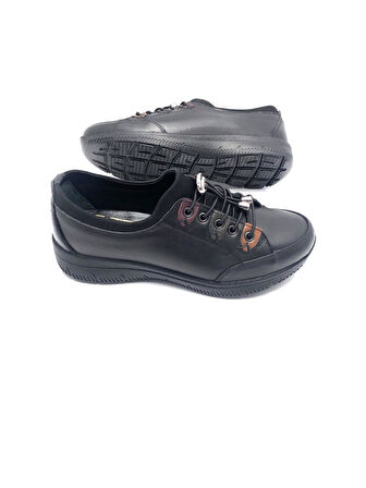 Hakiki Deri Tam Ortpedik Rahat Hafif Kadın Anne Ayakkabısı