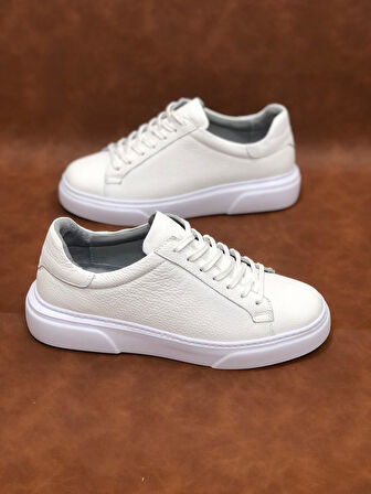 Hakiki Deri Ortopedik Eva Taban Hafif Yumuşak Günlük Erkek Ayakkabı