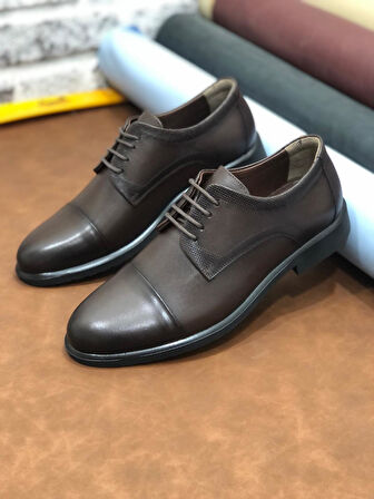 Bay Clas Hakiki Deri 4 Mevsimlik Poli Taban Klasik Erkek Ayakkabı