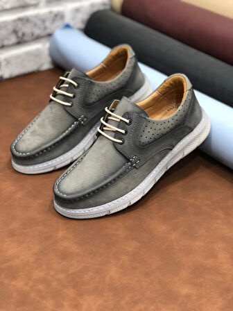 Birkan Hakiki Nubuk Deri Ortopedik Hafif Rahat Yumuşak Erkek Ayakkabı