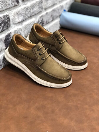 Birkan Hakiki Nubuk Deri Ortopedik Hafif Rahat Yumuşak Erkek Ayakkabı