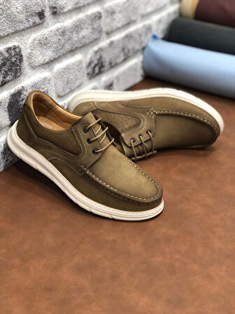 Birkan Hakiki Nubuk Deri Ortopedik Hafif Rahat Yumuşak Erkek Ayakkabı