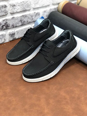 Birkan Hakiki Nubuk Deri Ortopedik Hafif Rahat Yumuşak Erkek Ayakkabı