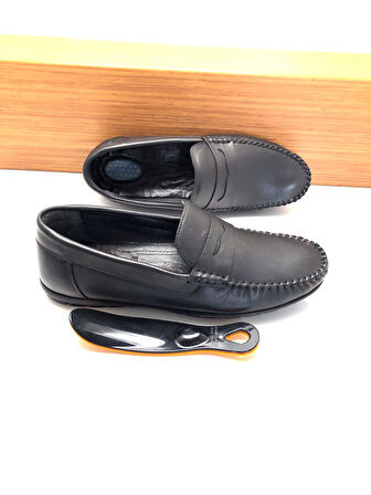 Baykara Büyük Numara 45-46-47 Hakiki Deri Ortopedik Yumuşak Erkek Ayakkabı