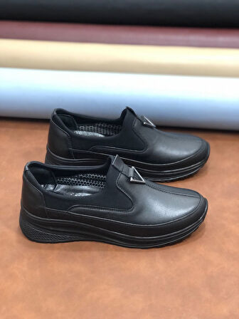 maRЯka Hakiki Deri Tam  Ortopedik Hafif Yumuşak Kadın Anne Ayakkabısı