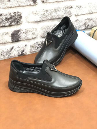 maRЯka Hakiki Deri Tam  Ortopedik Hafif Yumuşak Kadın Anne Ayakkabısı