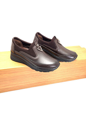 maRЯka Hakiki Deri Tam Ortopedik Kadın Ayakkabı