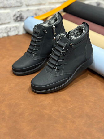 Kürklü Rahat Hafif Yumuşak Kışlık Kadın Anne Botu