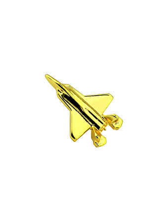 35EF Uçak Rozet 2.5 cm x 1.6 cm - Gold Görümümlü