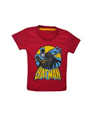 Erkek Çocuk Batman Baskılı T-shirt