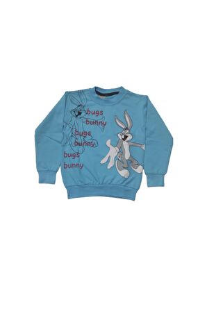 Pundikids Erkek Çocuk Buggs Bunny Baskılı 2 İp Sweatshirt