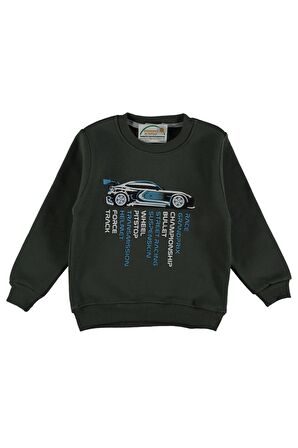 Pundikids Erkek Çocuk Şardonlu 3 İplik Sweatshirt