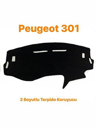 PEUGEOT 301 3 BOYUTLU VİP DERİ TORPİDO KORUYUCU