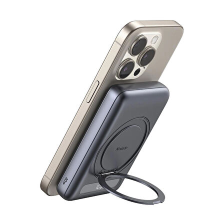 Mcdodo MC-8371 10000mAh - 20W Dahili 360° Halka Standlı Metal Ultra İnce Manyetik Powerbank