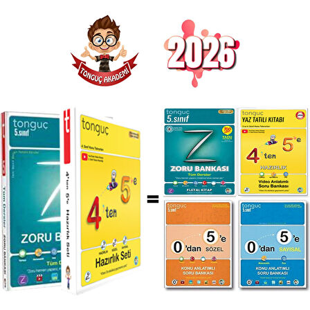 4 Ten 5 E Hazırlık Seti+ 5. Sınıf Zoru Bankası