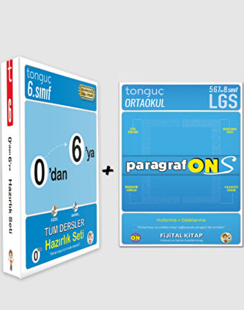 0'dan 6'ya Konu Anlatımlı Soru Bankası Seti-ParagrafONS Paketi