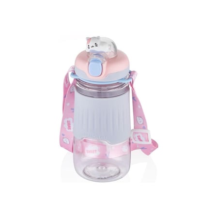 Vagonlife VGN2023 Askılı Pipetli Matara 600 ml-Mor