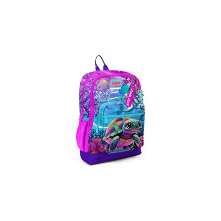 Coral High Pembe Mor Kaplumbağa Sırt Çantası 23756+Thermo Beslenme Çantası 11756