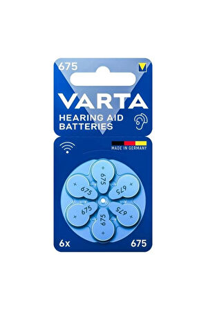 VARTA 675 NO KULAKLIK PİLİ 6LI PAKET (4262)