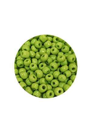 Dökme Cam Kum Boncuk (8/0) 3 mm - 20 Gram - Ihlamur Yeşili - BNC164