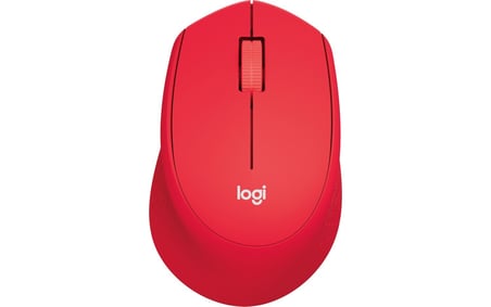 Logitech M330 Sessiz Kablosuz Optik Mouse - Kırmızı