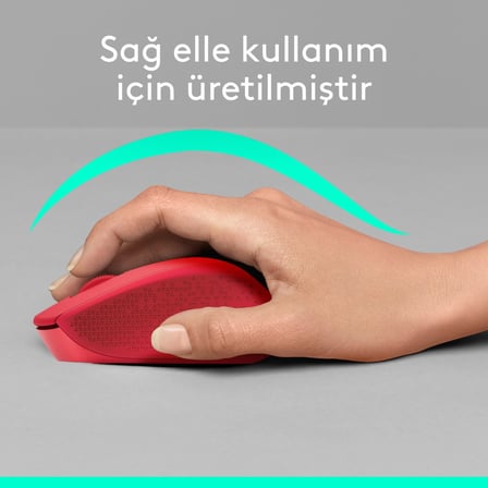 Logitech M330 Sessiz Kablosuz Optik Mouse - Kırmızı