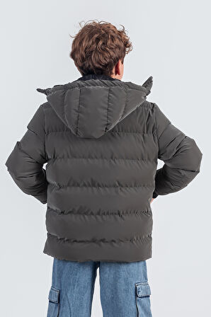  Nova Kumaş Kapüşonlu Erkek Çocuk Kışlık Mont KM2509