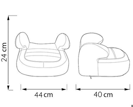 Comfymax Lux 15-36Kg Oto Koltuğu Yükseltici - Coco