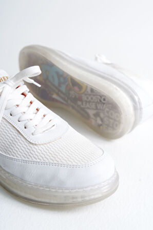 CH181 - RRT İpekyol  Erkek Ayakkabı BEYAZ - TURUNCU