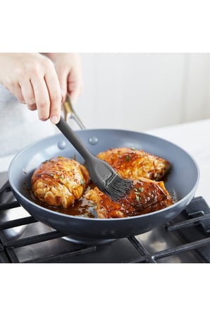  GreenPan Silikon Fırça Gri | Platinum Silicone | BPA İçermez | 200°C Isıya Dayanıklı |