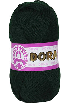 1 Adet Dora El Örgü İpi Yünü 100 gr 088 Koyu Yeşil