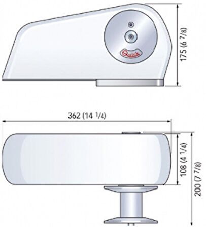 HERON G Genel amaçlı vinç 500W 12V Maks Çekme 680 kg