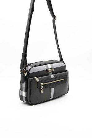 Silver Polo  Kadın Çapraz Çanta 491-39304 ÇAPRAZ Kadın ÇANTASI MK129 SİYAH-MAT SİYAH