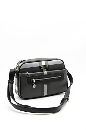 Silver Polo  Kadın Çapraz Çanta 491-39304 ÇAPRAZ Kadın ÇANTASI MK129 SİYAH-MAT SİYAH