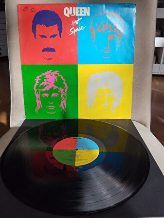 Queen ‎– Hot Space - 1982 Avrupa Basım 33 Lük LP Albüm Plak