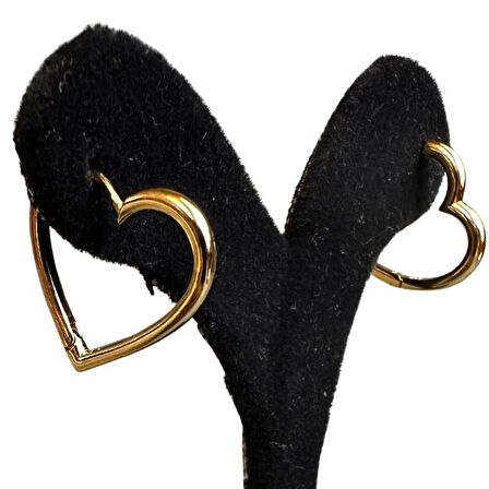 Uretti - İREM 3914 8344 Zarif Model Kalp Küpe