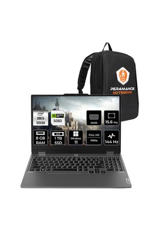 LOQ 15IRX10 i5 13450HX 8GB 1TB SSD RTX5060/8GB 100W 15.6" FHD W11P Gaming Laptop