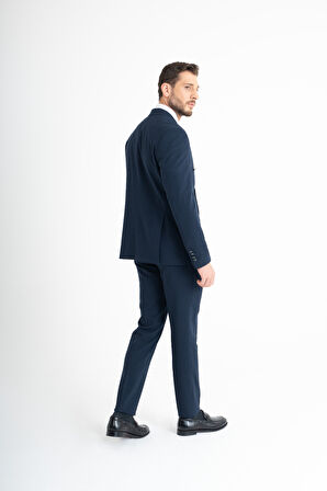 Slim Fit Takım Elbise - Lacivert 46