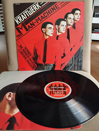 Kraftwerk – The Man Machine - 1978 İtalya Basım Albüm - LP Plak