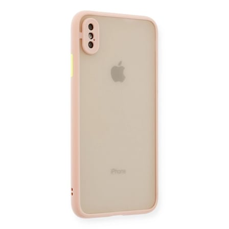 Apple iPhone XS Max Kılıf Montreal Silikon Kapak - Pembe