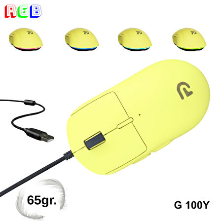 Trio - G100Y RGB Mouse – USB Kablolu Mouse
